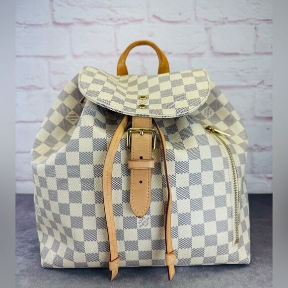 Louis Vuitton Handbags - Louis Vuitton Sperone Damier Azur Canvas  Backpack